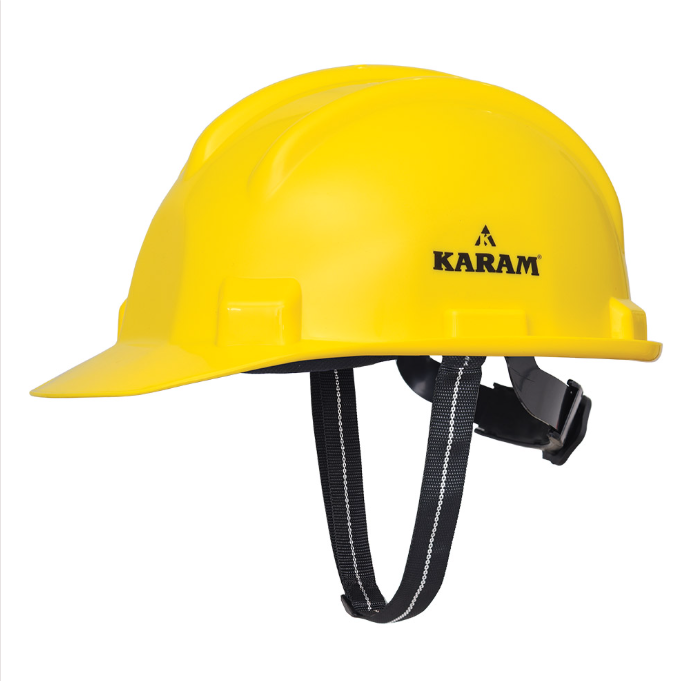 Safety Helmet Rachet Karam PN 521 Yellow