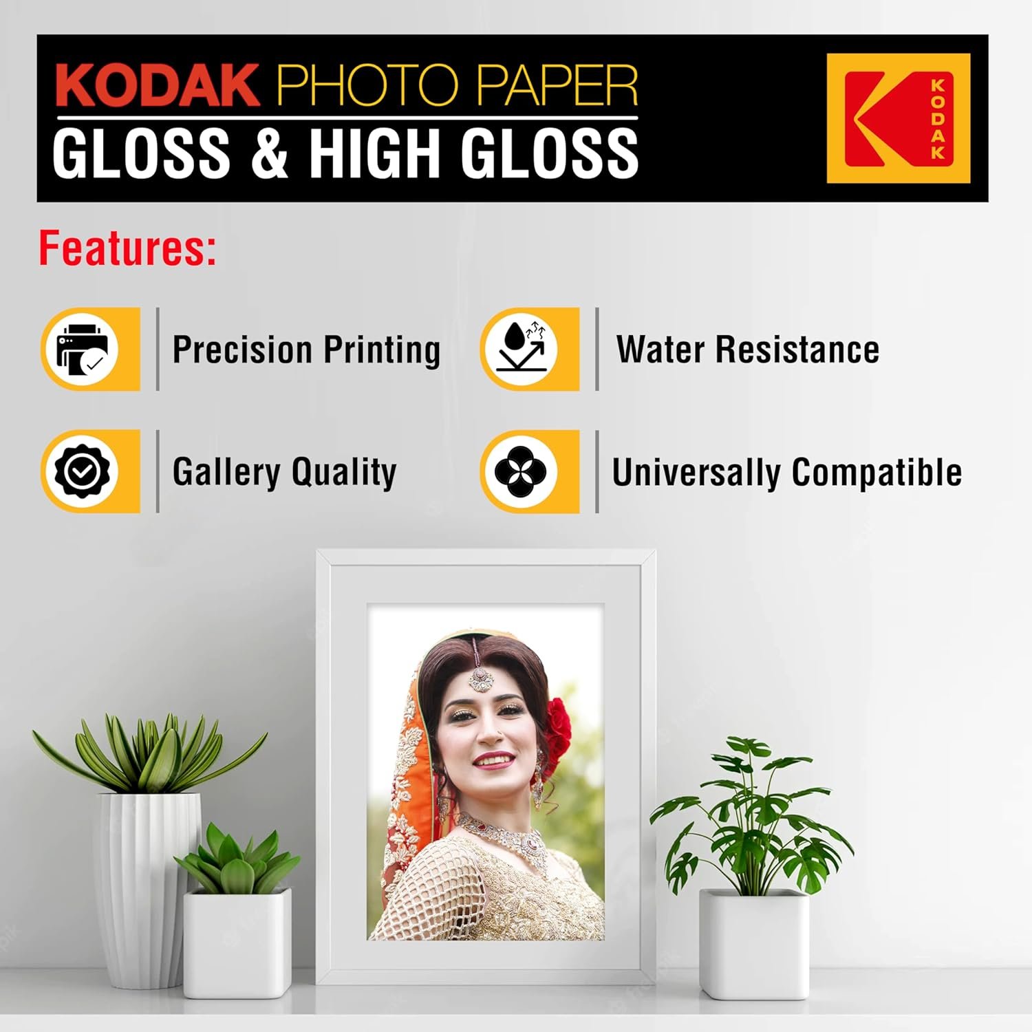 Kodak Photo Paper | A4 Glossy | 180 GSM | 20 Sheets