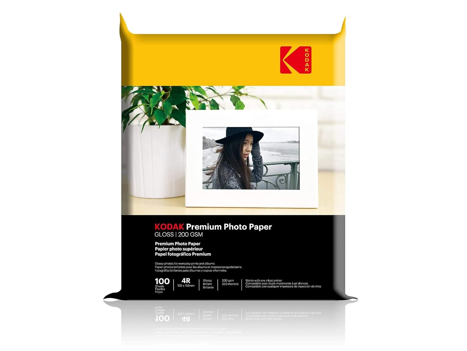 Kodak 4R | 4x6 | 180 GSM | 100 Sheets
