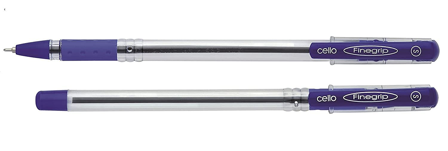 Cello Fine Grip Ball Pen Set | Pack of 25 | Blue